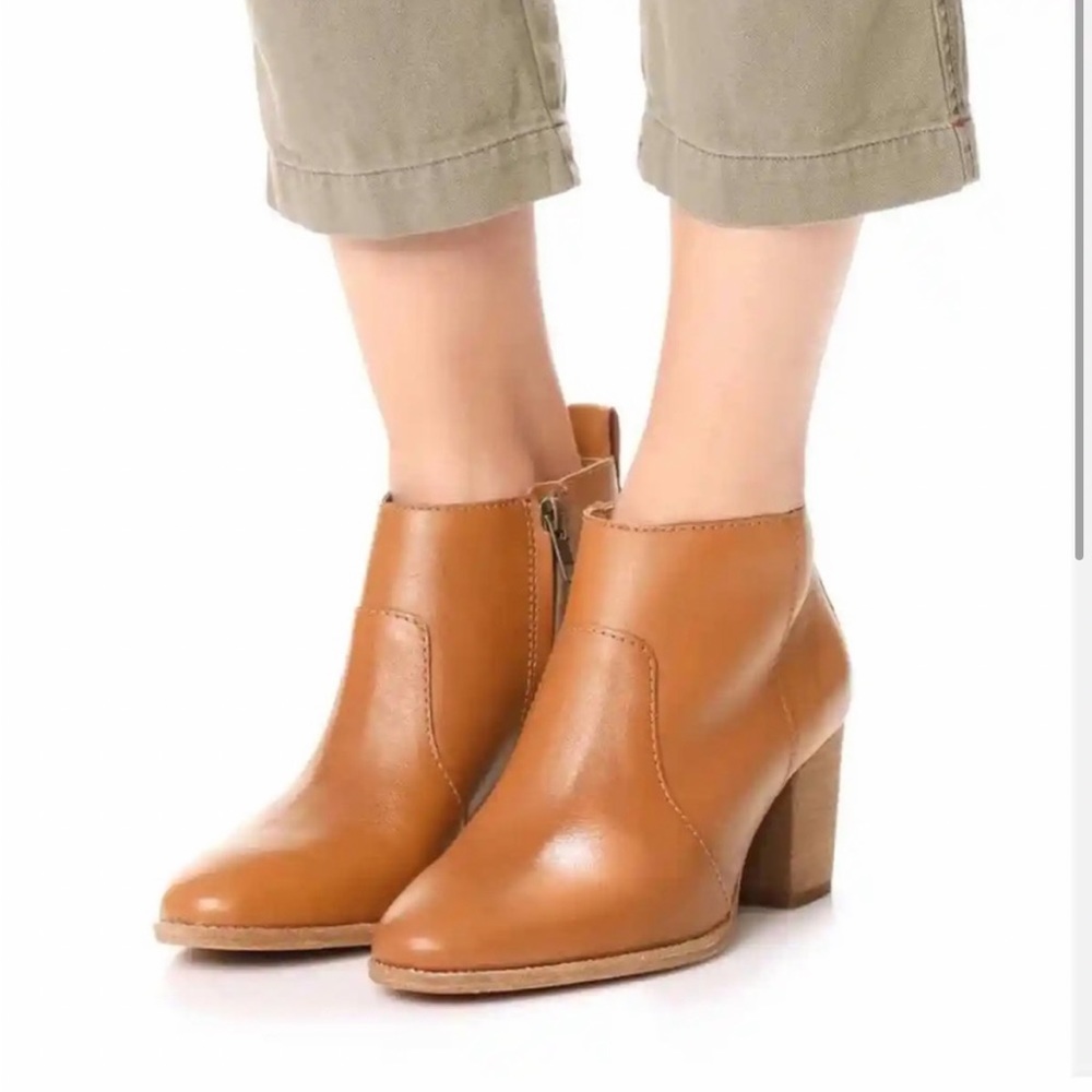 Madewell brown leather Brenner boot/booties